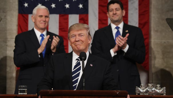 Vice President Pence (L) and House Speaker Paul...