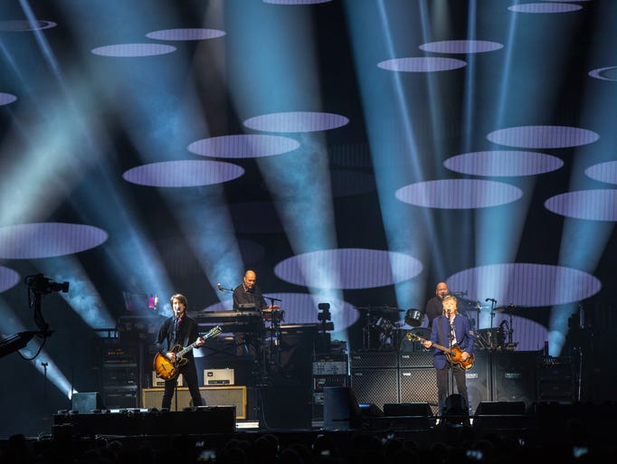 Sir Paul McCartney performs at Wells Fargo Arena Monday,