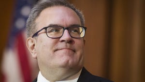 In this Dec. 11, 2018 file photo, Acting EPA Administrator Andrew Wheeler is shown at EPA headquarters in Washington.
