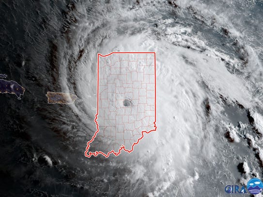 hurricane irma size this is hurricane irma compared to indiana hurricane irma size this is hurricane irma compared to indiana