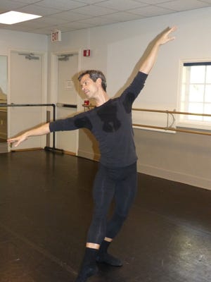 Camilo Rodriguez, ballet master for the Ballet Vero Beach, rehearses for the Nov. 9 performance at the Vero Beach Museum of Art