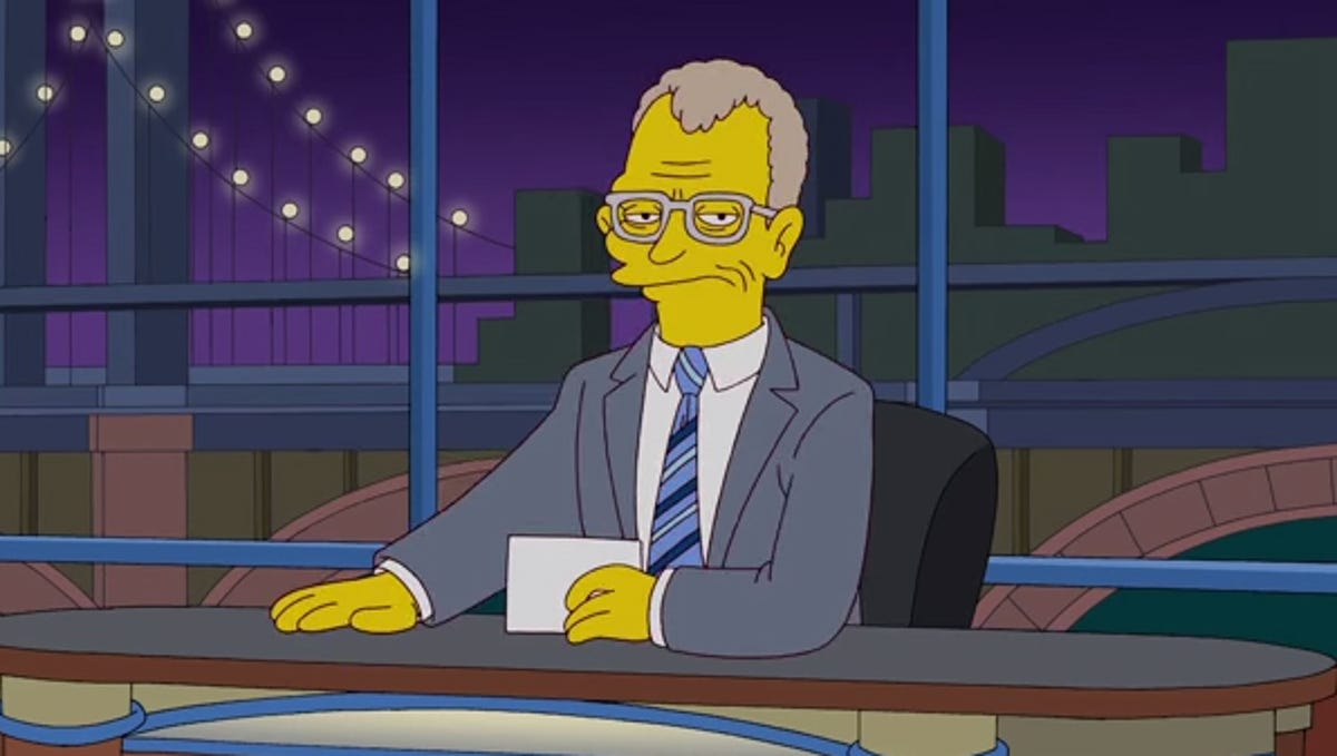 The Simpsons Honor David Letterman With Couch Gag
