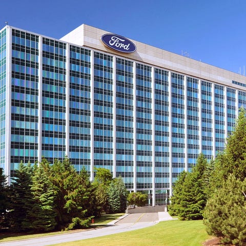 Ford's world headquarters building in Dearborn, Mi