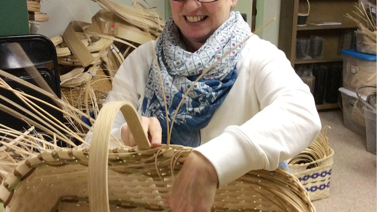 Handmade Basket weaving wins over crafter