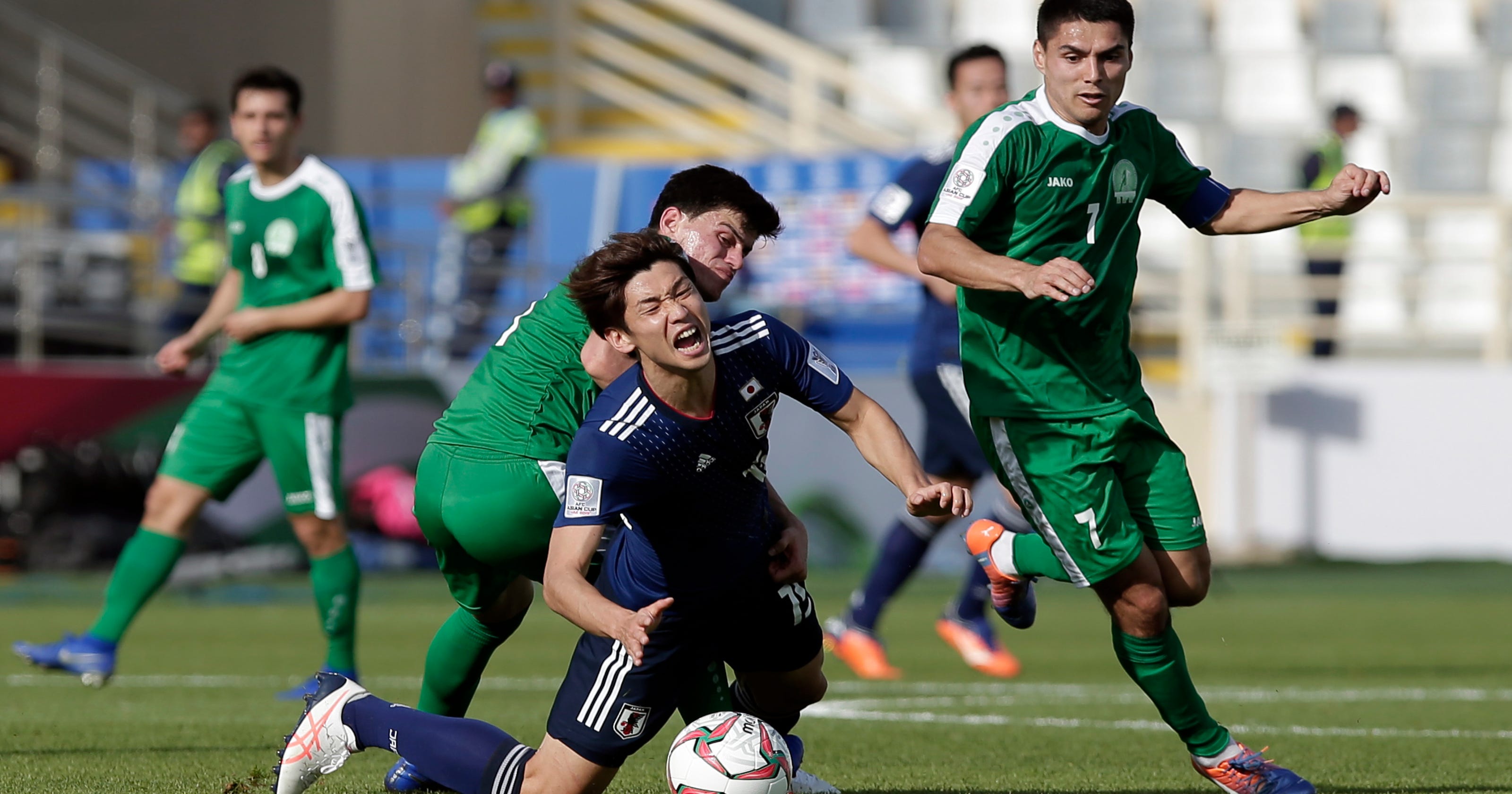 Image result for japan vs qatar football duels