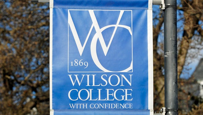 A sign located at Wilson College.