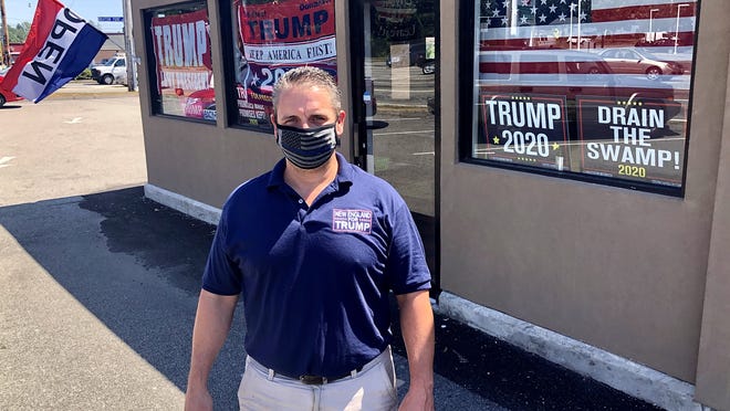 Keith Lambert has opened his latest New England for Trump store on Route 6 in Somerset, Mass.