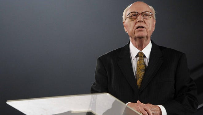 In 2014, George O. Wood spoke during the Assemblies of God Centennial Celebration at JQH Arena.