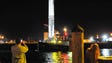 SpaceX's Falcon 9 rocket arrives at Port Canaveral
