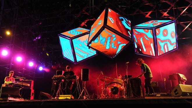 Animal Collective performs at the Coachella Valley Music & Arts Festival in 2011.