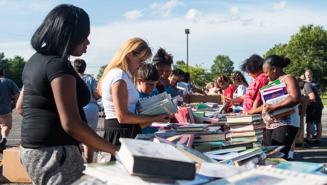 The Vineland School District hosted a "Free Book Giveaway Day" at District Headquaters on Thursday, August 11.