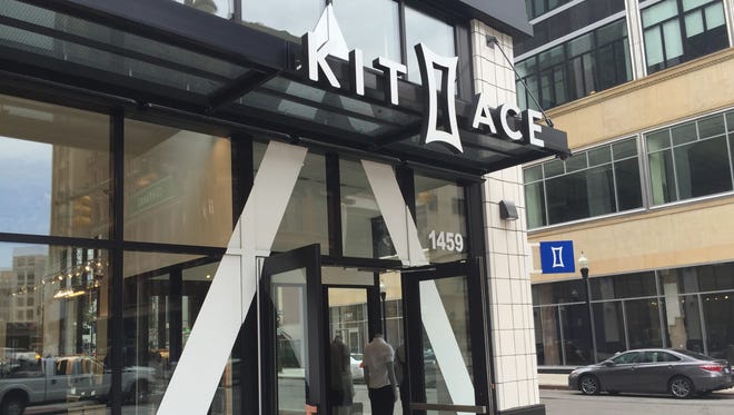 Kit and Ace clothing store in Detroit does not take cash for purchases, as part of a corporate approach.