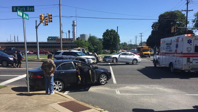 Vineland Police are investigating a four-car collision June 12 at Park and West avenues.