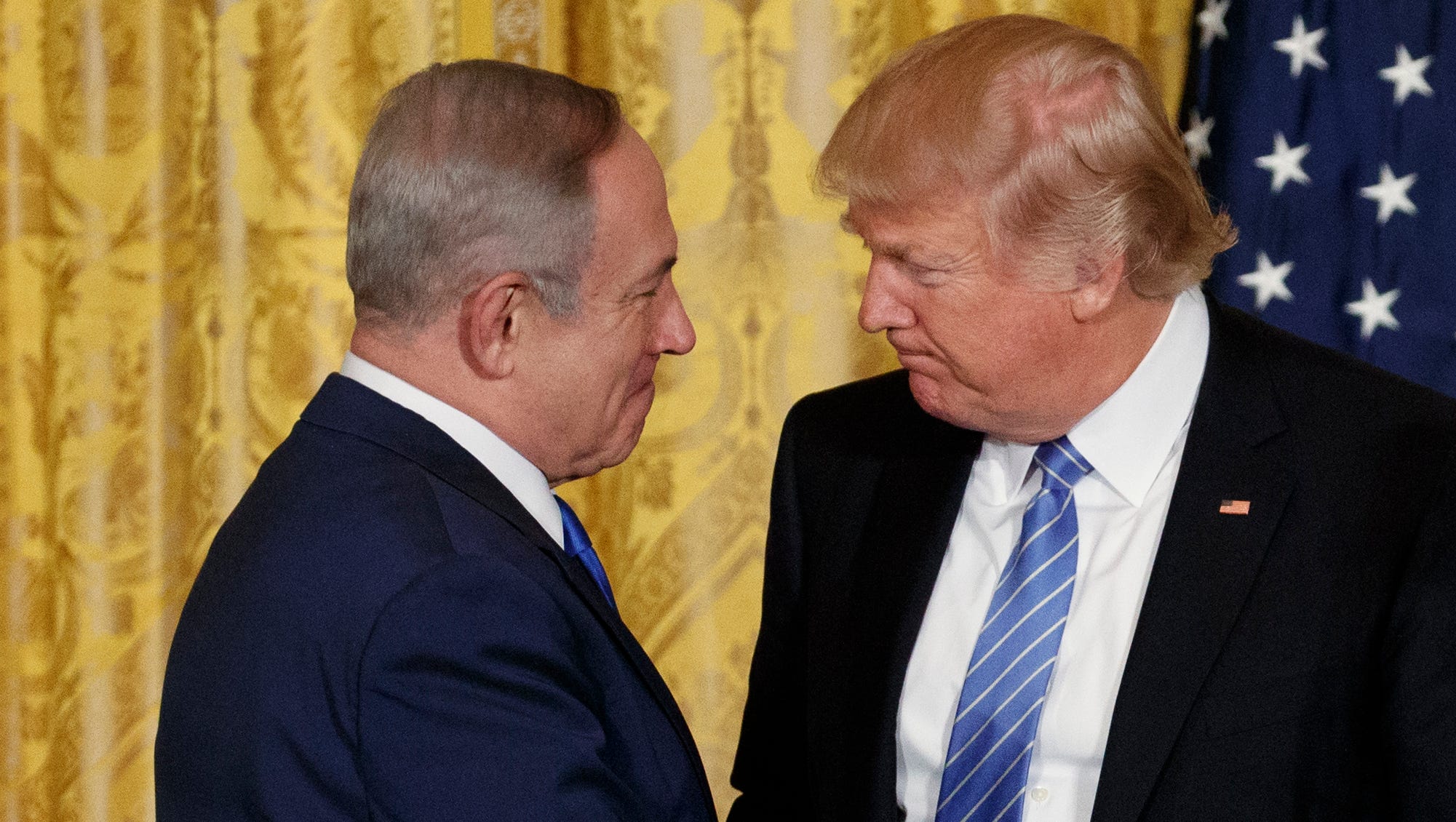 Trump and Netanyahu waver on support for two-state solution in Middle East