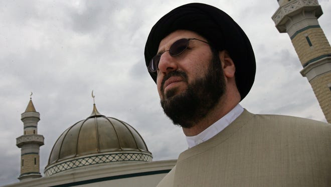 Imam Hassan Qazwini at the Islamic Center of America.