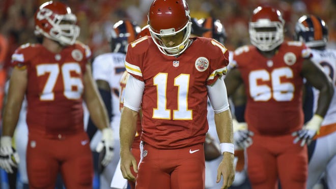I’m not sure what Alex Smith is so down in the dumps about. He’s getting paid nearly a million dollars per game and doesn’t have to exert himself on long throws downfield.