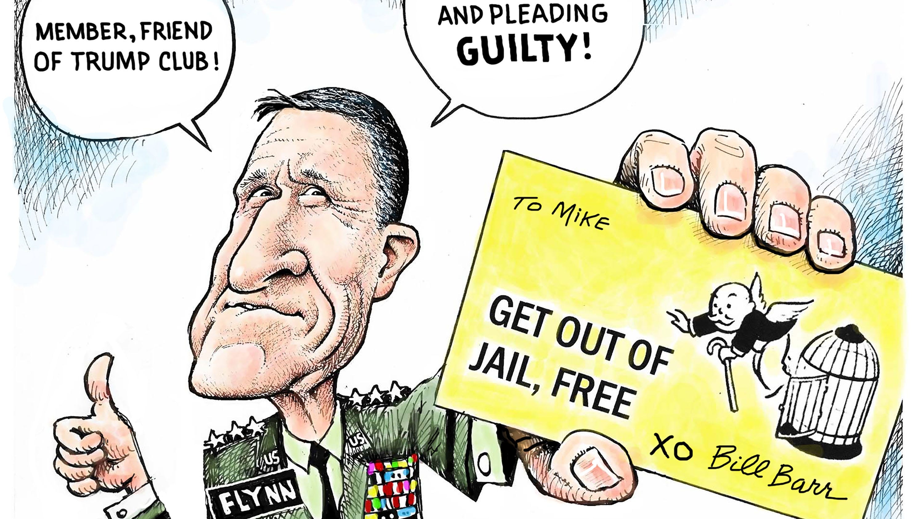 Granlund Cartoon Get Out Of Jail Free Card