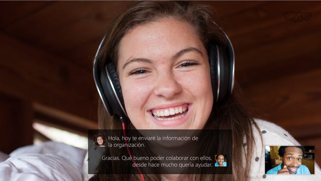 Skype translations are promised in near real time.