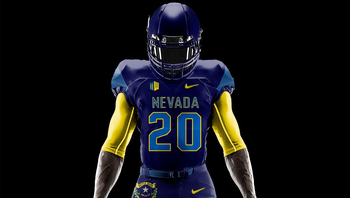 Nevada State Flag Wolf Pack Uniforms Awesome