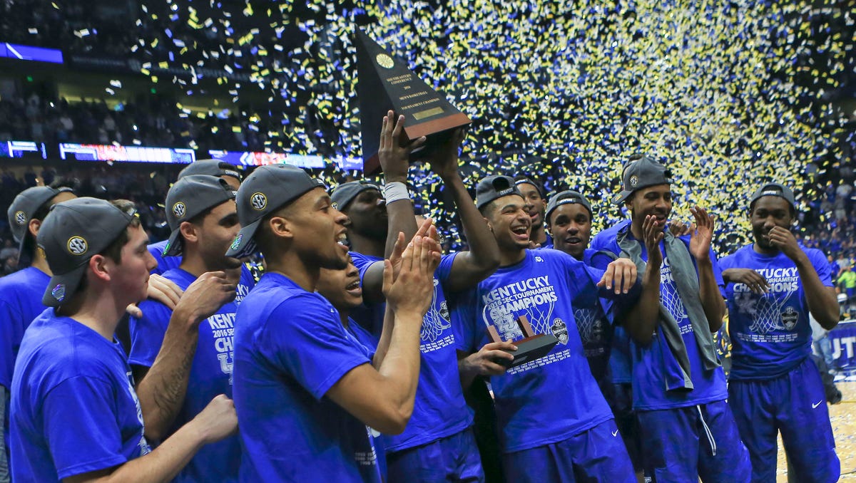 Kentucky basketball long has made SEC Tournament its personal domain. Here are the numbers