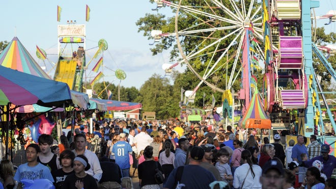 The Midway at the Calhoun County Fairgrounds.