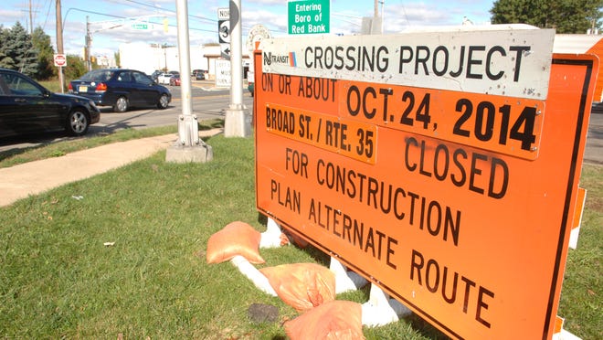 
Repair work on the railroad crossing Route 35 near Newman Springs Road at the boundary of Shrewsbury and Red Bank could hurt business this weekend, store owners fear.
