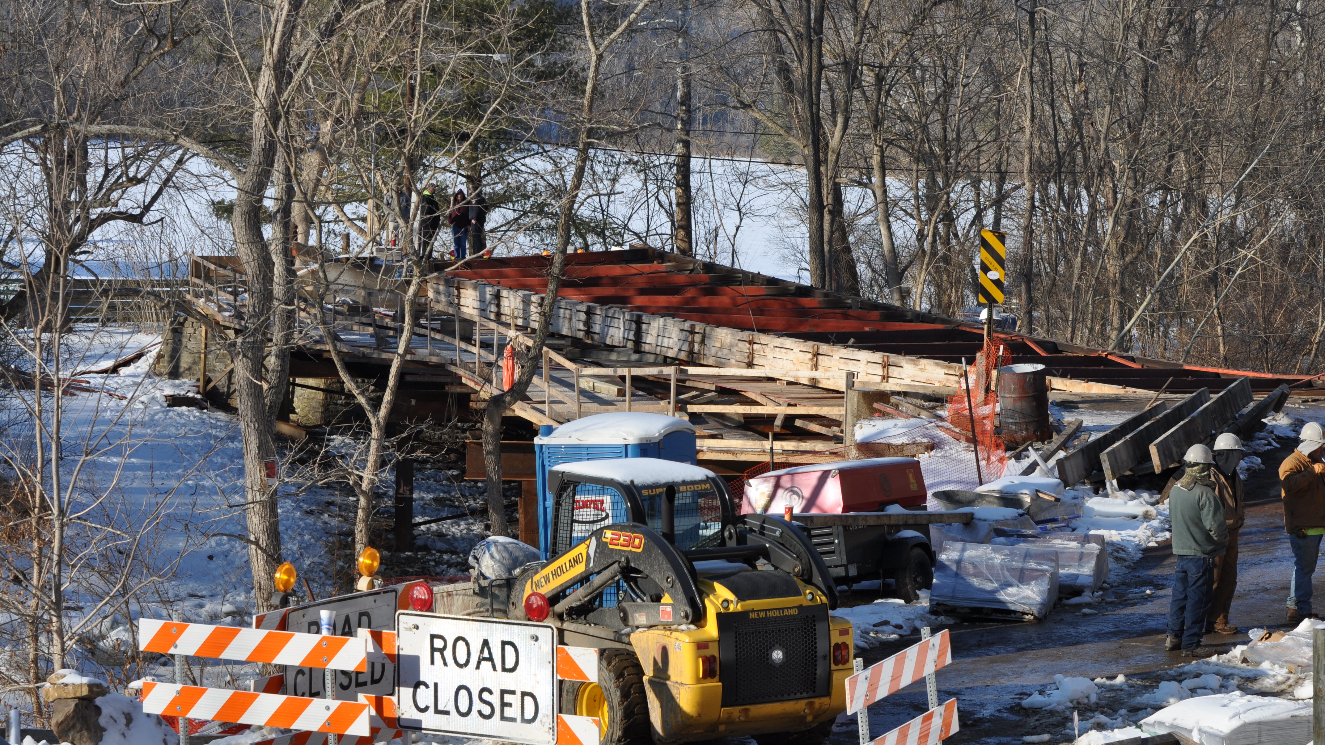 Dispute over Stonelick covered bridge collapse
