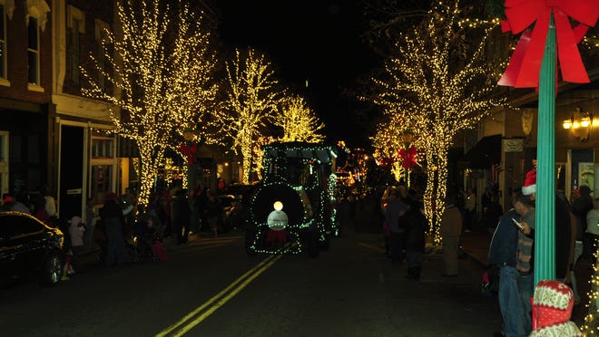The 55th annual Christmas parade moved through the streets of downtown Clarksville Saturday night.