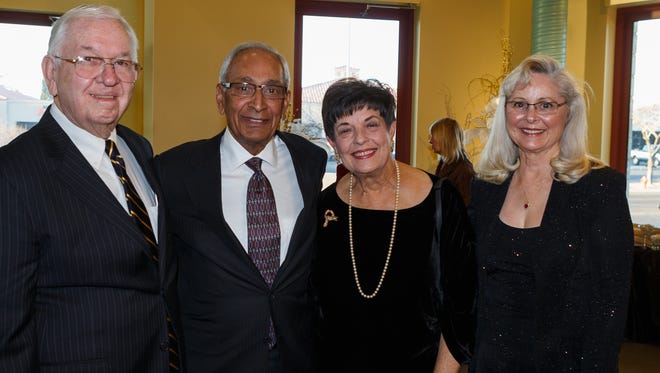 Glenn Cutter, Jag Cheema, Sally Cutter and Linda Cheema celebrate at the 2016 "Starry Night" event. The Cutters and Jag Cheema were among those honored last year along with Larry and Diane Allen. This year's event is scheduled for Feb. 3.