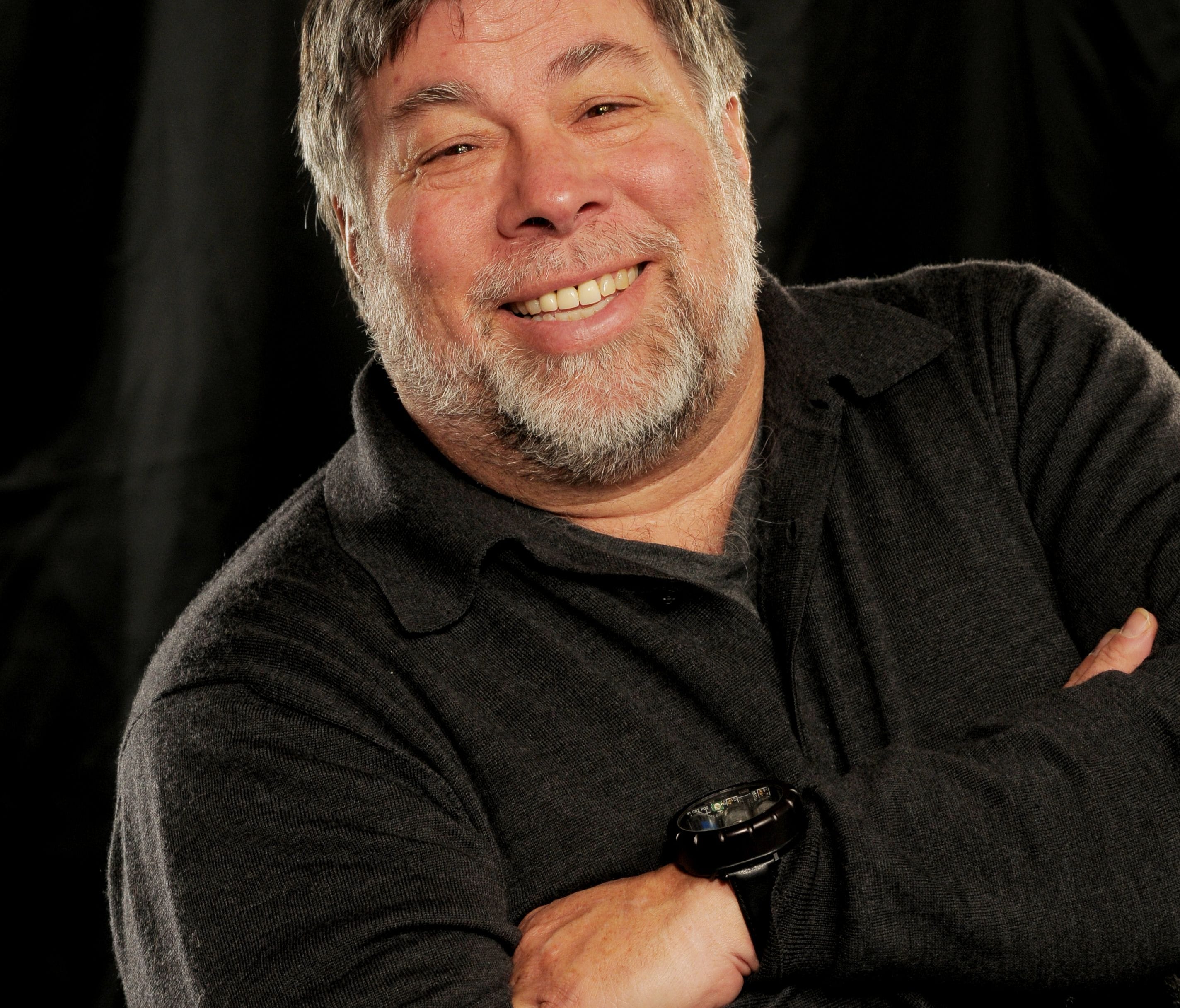 Apple co-founder Steve Wozniak looks into the future on show.