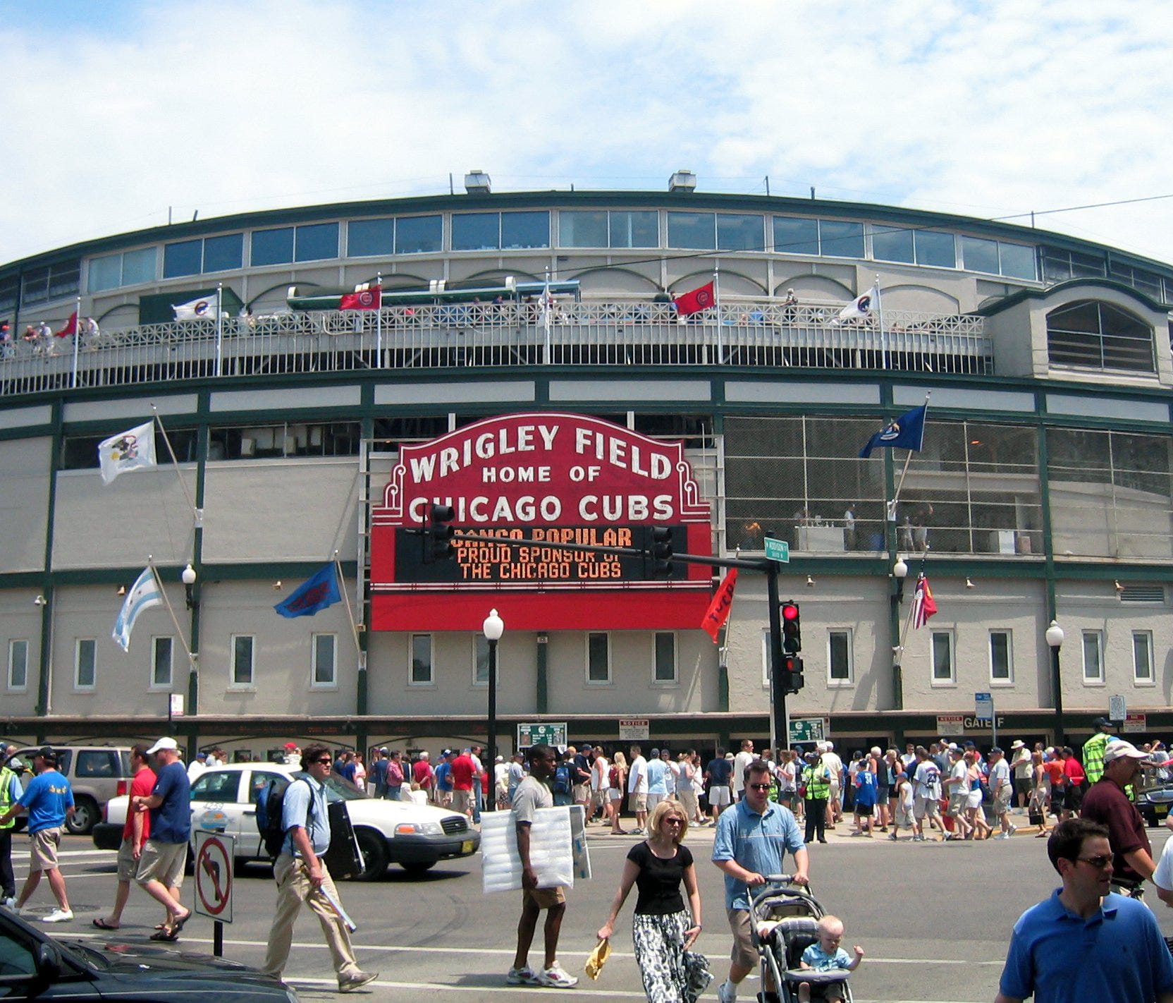 Wrigley Field, Chicago: Located on Chicago's near North Side, the ivy-studded Wrigley Field has been the home of Chicago Cubs baseball since 1916. The oldest National League ball park was designed by Zachary Taylor Davis in 1914 for the Chicago Whale
