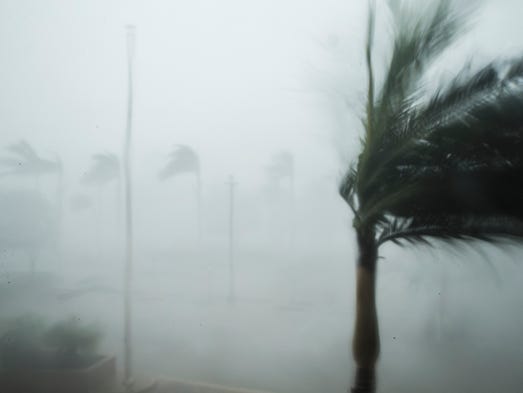 Hurricane Irma passes by the Naples Daily News building