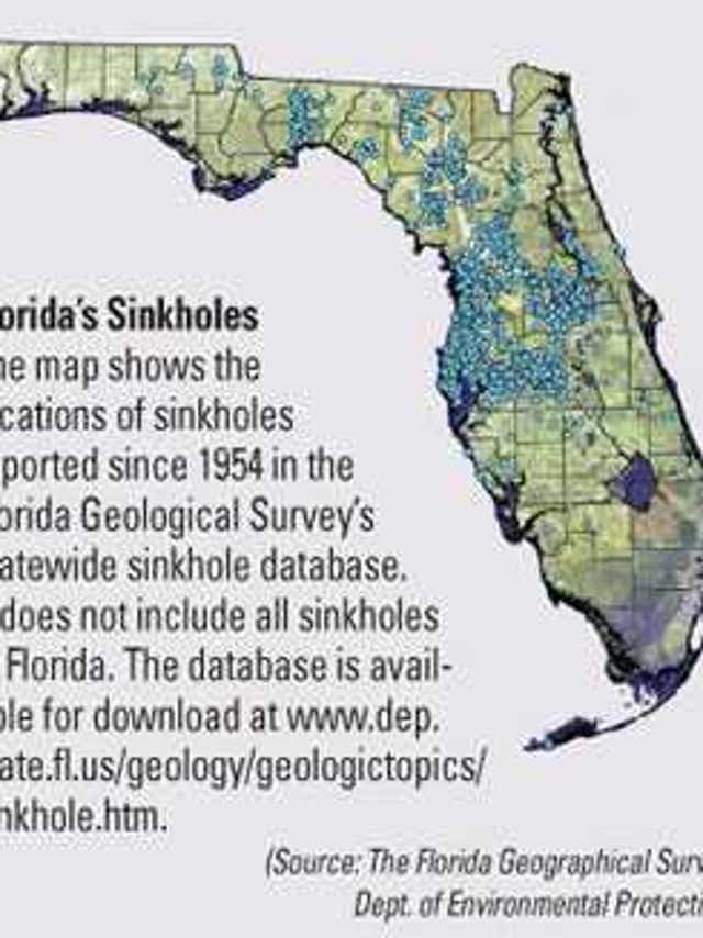 Despite Large Holes In The Road Brevard Just Doesn T Get Sinkholes