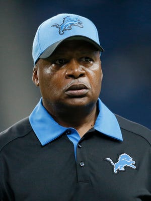 Detroit Lions head coach Jim Caldwell looks on before an NFL football game between the Detroit Lions and the Buffalo Bills Thursday, Sept. 3, 2015, in Detroit.