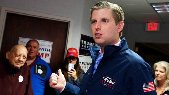 Eric Trump, son of President Donald Trump, once said he worried his direct fundraising for St. Jude Children's Research Hospital in Memphis could be perceived as buying access to his father.