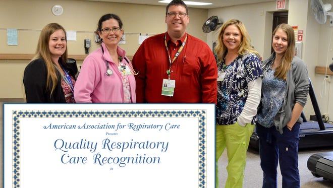 Aspirus Medford Hospital receives Quality Respiratory Care Recognition