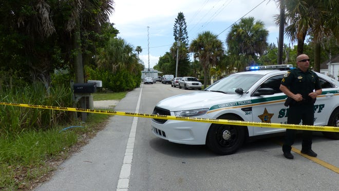 The scene in Bonita Springs where a 19-year-old was found dead early Sunday after reports of multiple gunshots. Ashley Collins/Naples Daily News