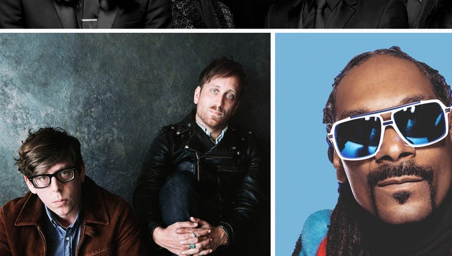 The Avett Brothers, The Black Keys and Snoop Dogg will headline the 2015 Bunbury Music Festival.