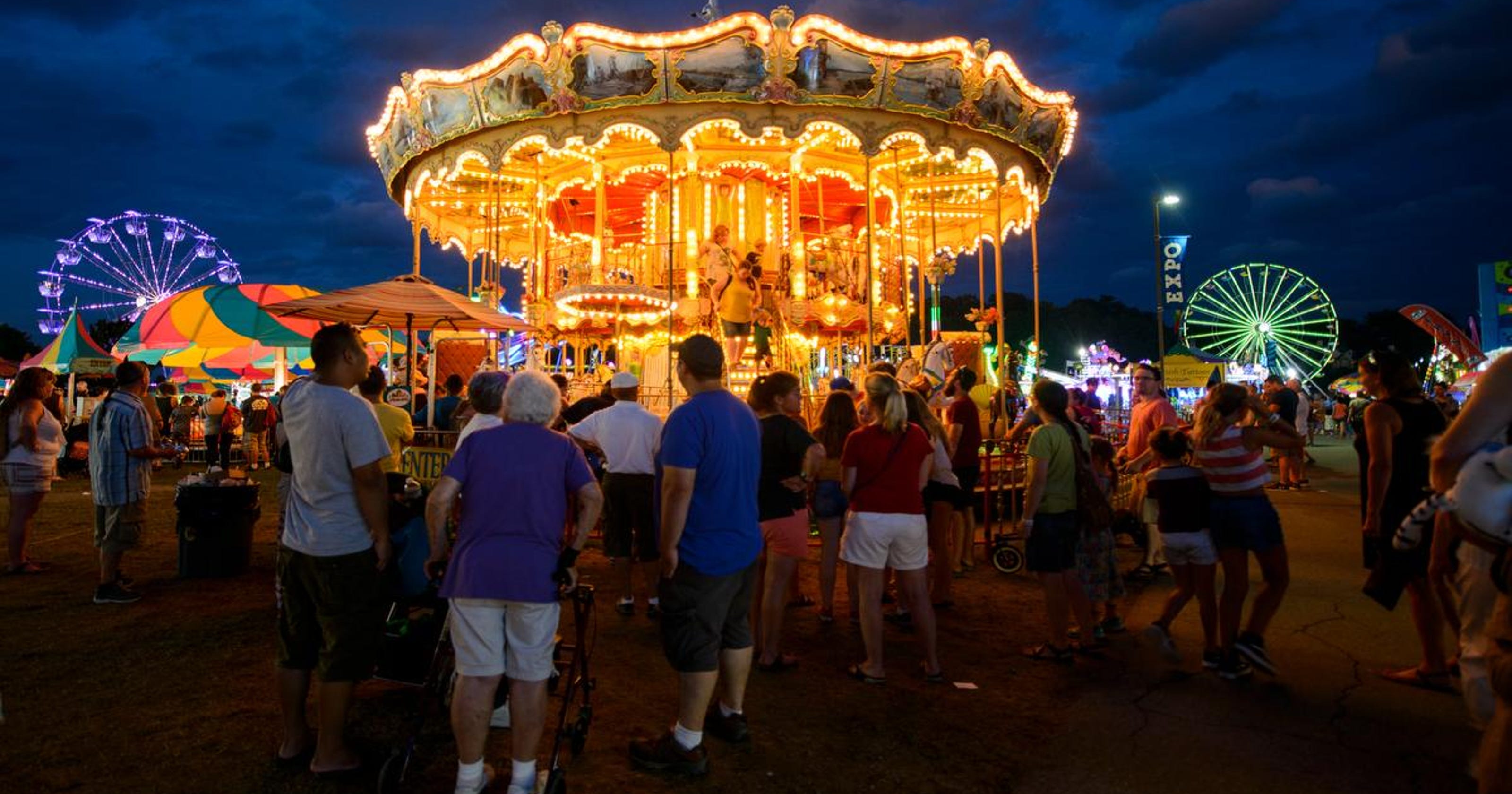 Photos Champlain Valley Fair at night