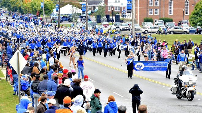 
Middle Tennessee State University’s homecoming game against the University of Alabama-Birmingham is Oct. 18.
