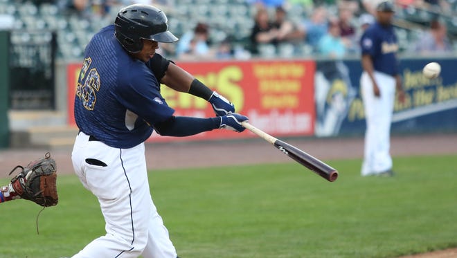 Isaias Tejeda belted his team-leading sixth homer of the season on Tuesday for York, a grand slam. The Revs still lost, 8-6.