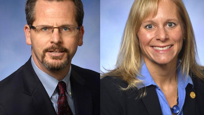 Reps. Todd Courser, R-Lapeer, and Cindy Gamrat, R-Plainwell