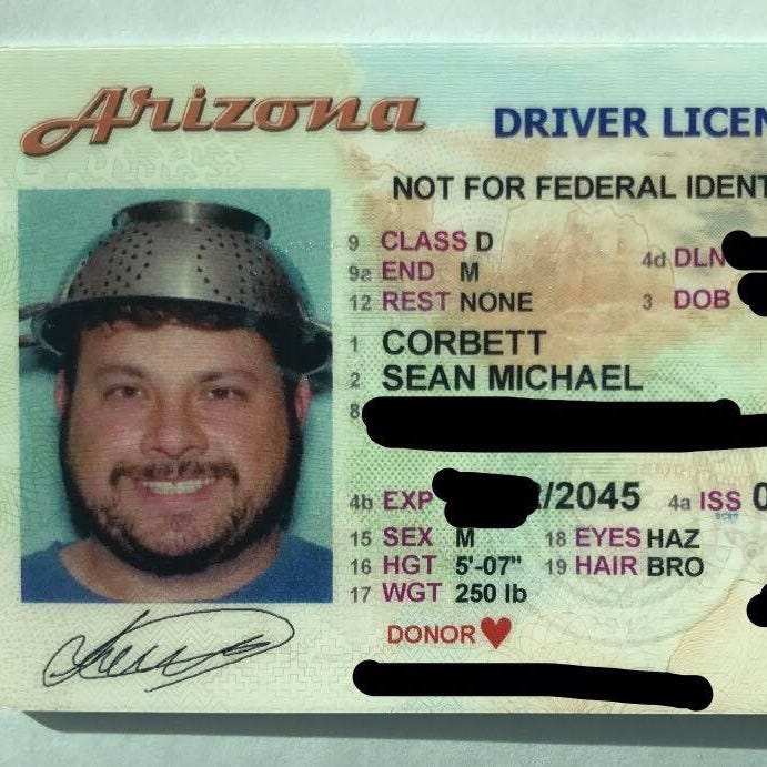 Arizona Man Wears Colander In Driver S License Photo In Name Of Religious Freedom See more ideas about driving license, driving, licensing. arizona man wears colander in driver s