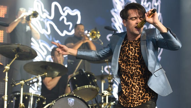 Brendon Urio performs with Panic at the Disco Tuesday at Klipsch Music Center.