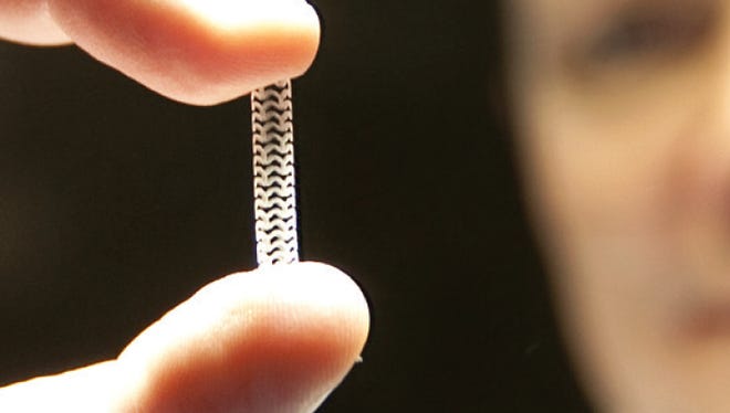 This bioresorbable stent is made from a fully resorbed material and dissolves when it’s no longer needed.