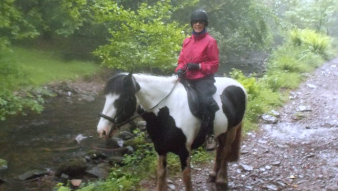 “It’s like riding in a misty fairyland,” Yvonne Lanelli said while mounted on a surefooted Cob in Exmoor National Forest.