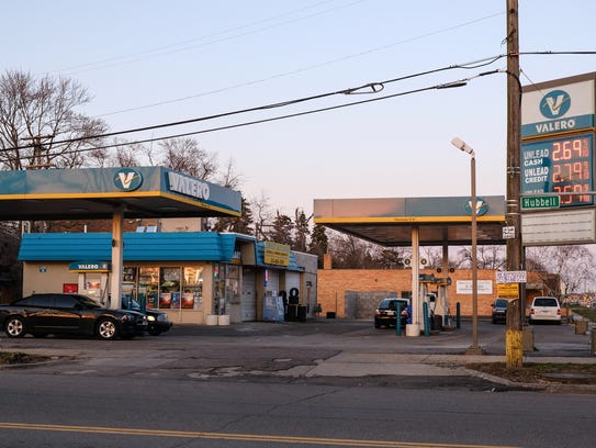 A Valero gas station on W. McNichols in Detroit is