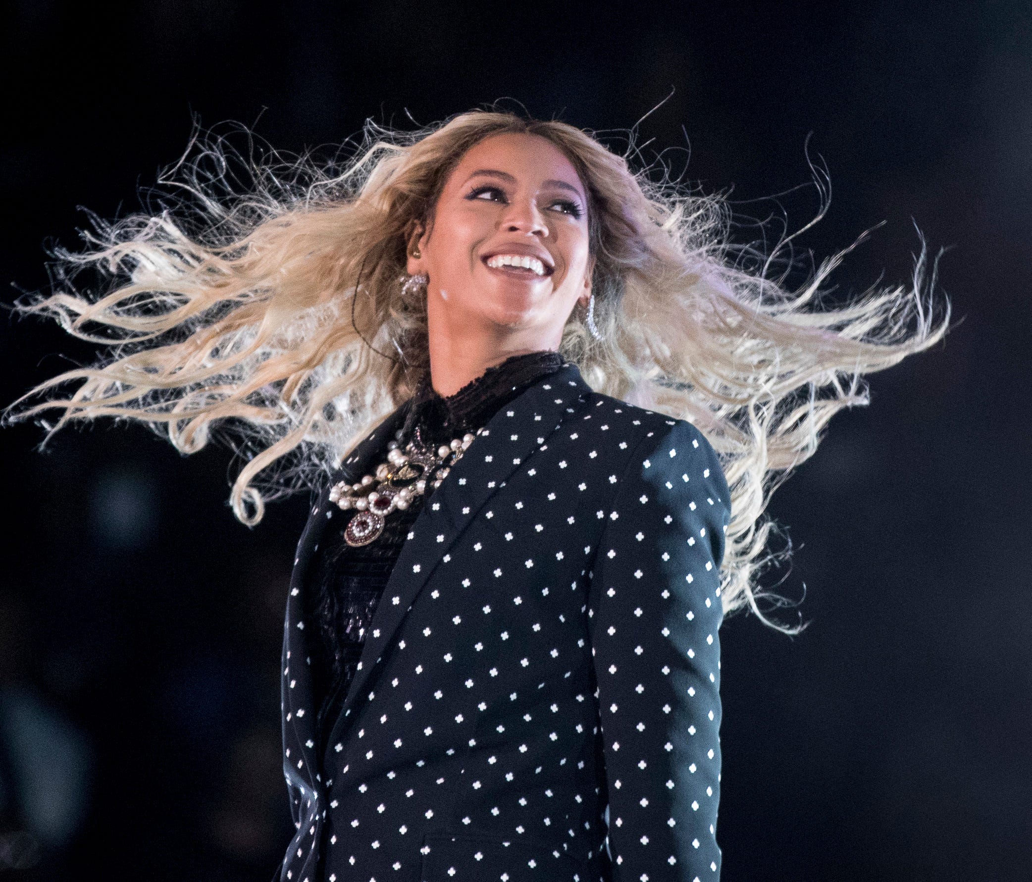 Beyonce, shown here in 2016, surprised Colin Kaepernick and guests when she walked onto the stage at Barclays Center during the Sports Illustrated Sportsperson of the Year awards.