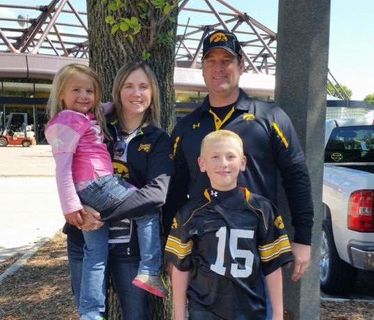 Kevin, Amy, Sterling, and Adrianna Sharp of Creston were reported missing and were later found dead on a vacation to Mexico. This undated photo shows the family.