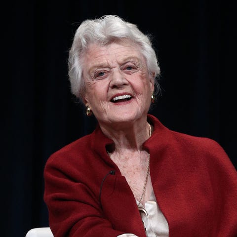 Angela Lansbury speaks at a PBS panel for 'Masterp
